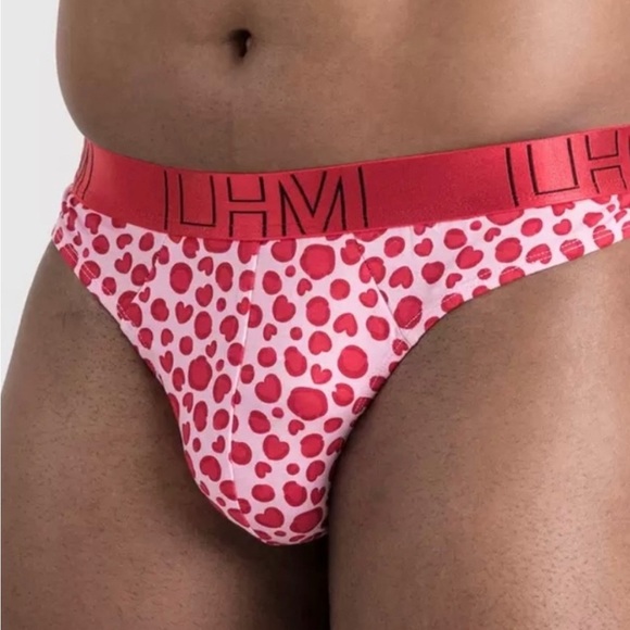 Other - Red Heart Patterned Men's Thong